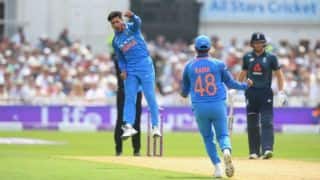 England bowled out for 268 as Kuldeep Yadav records 6-wicket haul